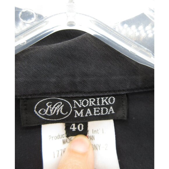 Noriko Maeda Blazer 40 Foxey Japan Silk Jacket Double Breasted Small - Picture 9 of 11